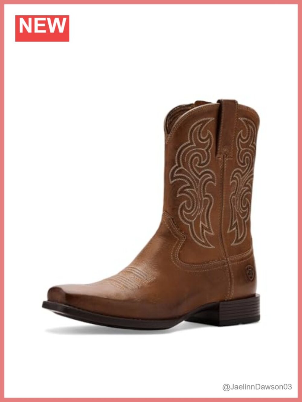 Square Toe Knee-High Leather Western Boots